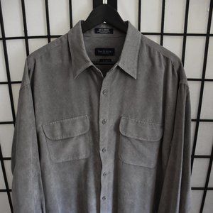 Van Heusen Men's Soft Suede shirt 16 - 16-1/2